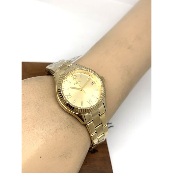 Fossil Women's Watch BQ3638 Scarlette Quartz Gold Dial Stainless Steel 30mm - Picture 6 of 14